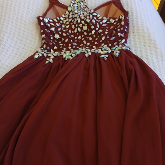 Iridescent rhinestone dress Prom/ Formal/wedding - Picture 2 of 5